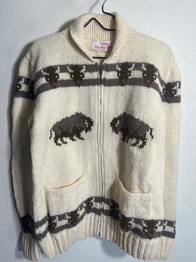 Hand Knit Wool Sweater Sz 42